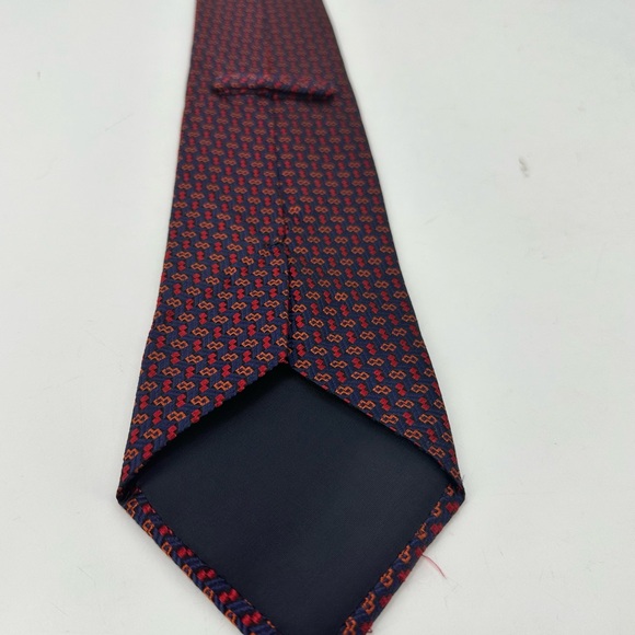 Brooks Brothers Silk Tie Bundle Allover Print Paisley Geometric Yellow Blue Red - Picture 6 of 7